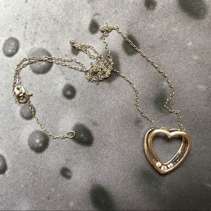 Sterling Silver Heart Pendant + Necklace
